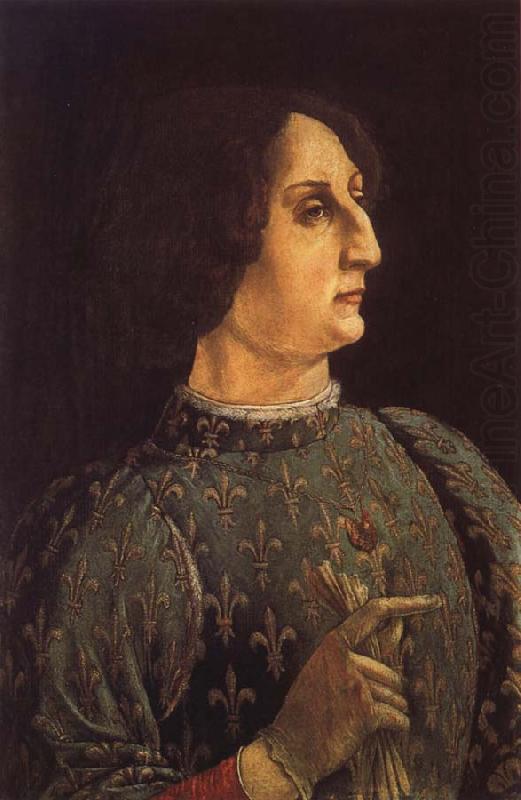 Pollaiuolo, Piero Portrat of Galeas-Maria Sforza china oil painting image